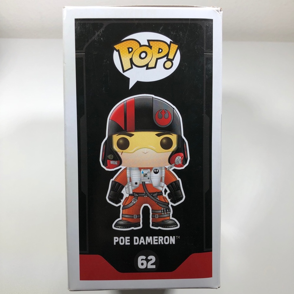 ‼️PRICE DROP‼️ Funko POP Star Wars TheForceAwakens PoeDameron #62 - Picture 6 of 8